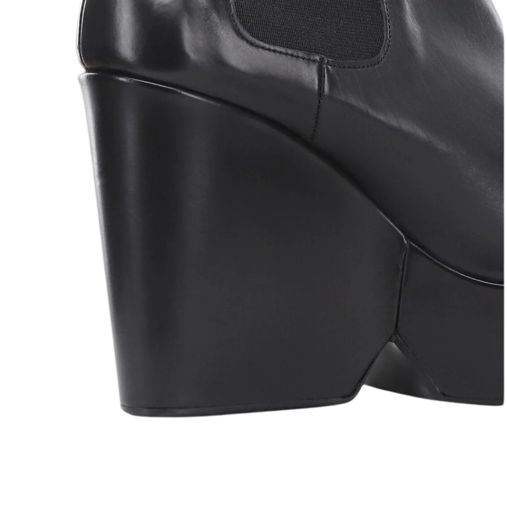 NWT’s🏷️ CLERGERIE PARIS Beatrice Womens Leather Pump Wedge Boots 🤩⭐️🤩 - Picture 7 of 7